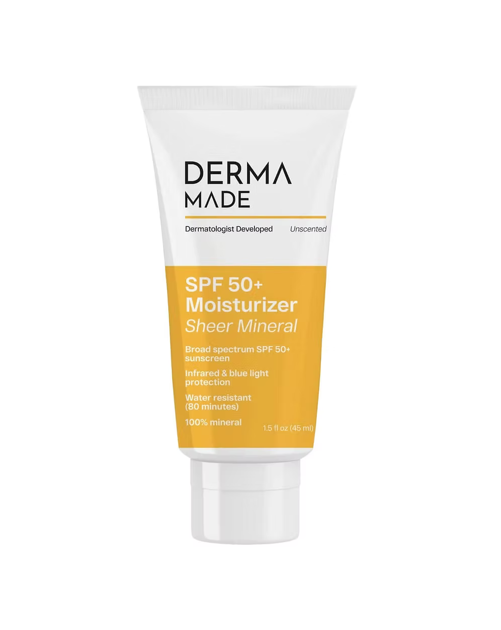 Derma Made SPF 50+ Sheer | Mineral Sunscreen Moisturizer